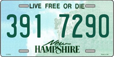NH license plate 3917290