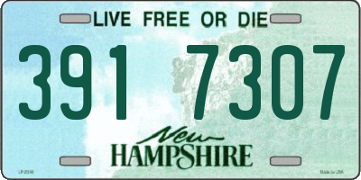 NH license plate 3917307