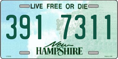 NH license plate 3917311