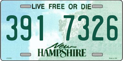 NH license plate 3917326