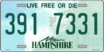 NH license plate 3917331
