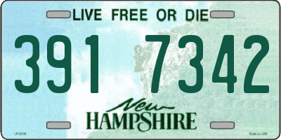 NH license plate 3917342