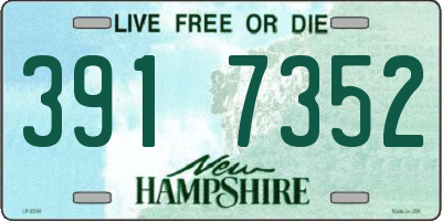 NH license plate 3917352