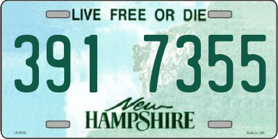 NH license plate 3917355