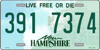 NH license plate 3917374