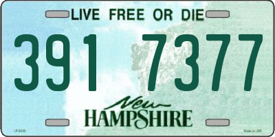 NH license plate 3917377