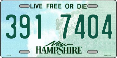 NH license plate 3917404