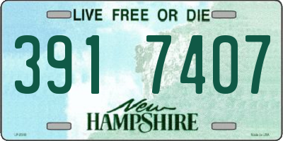 NH license plate 3917407
