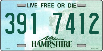 NH license plate 3917412