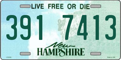 NH license plate 3917413