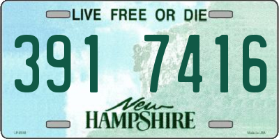 NH license plate 3917416