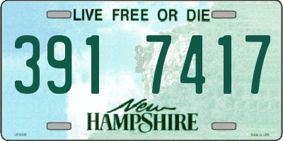 NH license plate 3917417