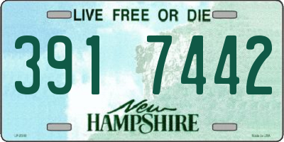 NH license plate 3917442