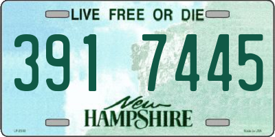 NH license plate 3917445