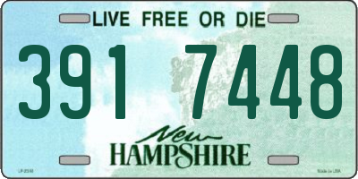 NH license plate 3917448