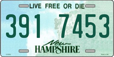 NH license plate 3917453