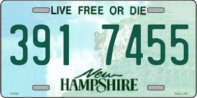 NH license plate 3917455