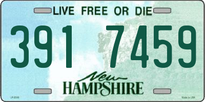NH license plate 3917459