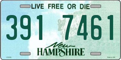 NH license plate 3917461