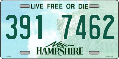 NH license plate 3917462