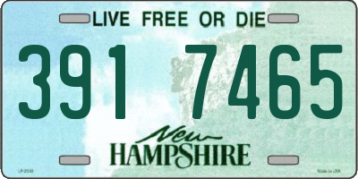 NH license plate 3917465