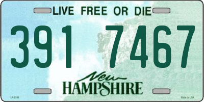 NH license plate 3917467