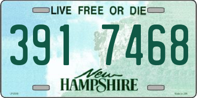 NH license plate 3917468