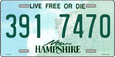 NH license plate 3917470