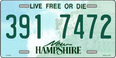 NH license plate 3917472