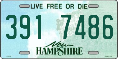 NH license plate 3917486