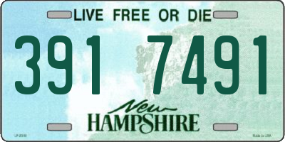 NH license plate 3917491