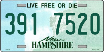 NH license plate 3917520