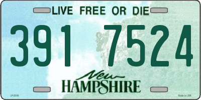NH license plate 3917524