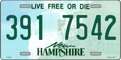 NH license plate 3917542