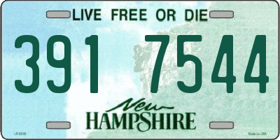 NH license plate 3917544