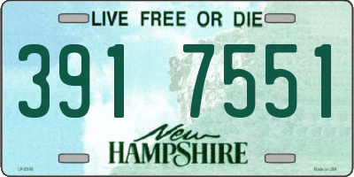 NH license plate 3917551