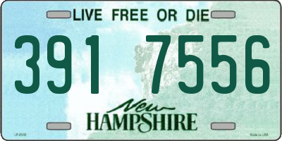 NH license plate 3917556