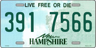 NH license plate 3917566