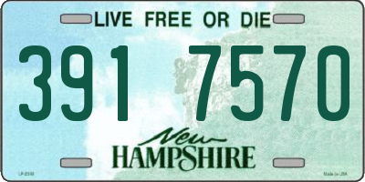 NH license plate 3917570