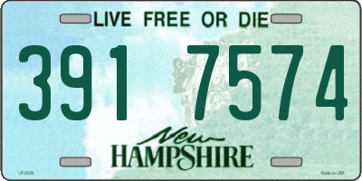 NH license plate 3917574