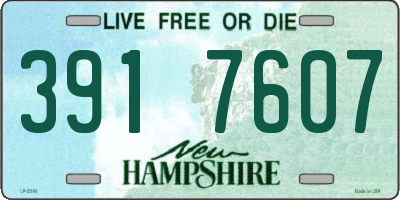 NH license plate 3917607
