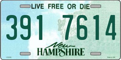 NH license plate 3917614