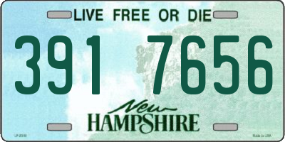 NH license plate 3917656