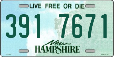 NH license plate 3917671