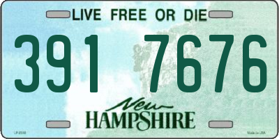 NH license plate 3917676