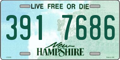 NH license plate 3917686