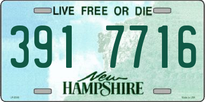 NH license plate 3917716