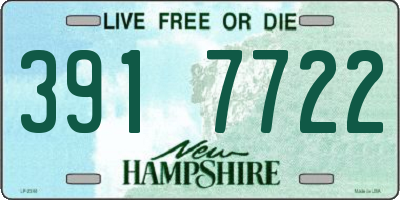 NH license plate 3917722