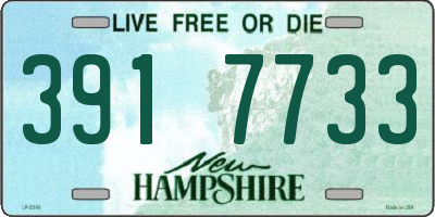 NH license plate 3917733