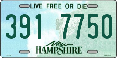 NH license plate 3917750